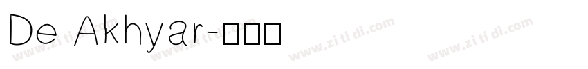 De Akhyar字体转换